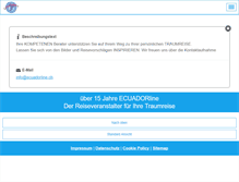 Tablet Screenshot of ecuadorline.de